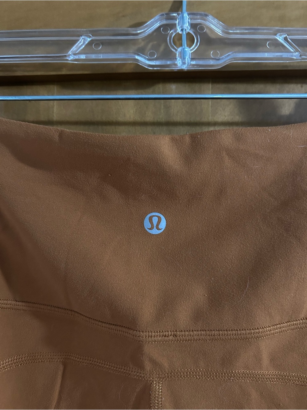 Rust orange/red lululemon flare legging